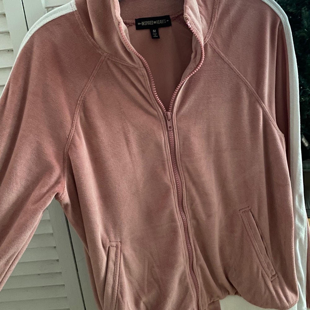 Pink and white jacket